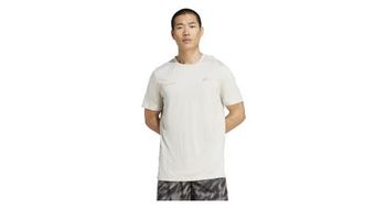 Maillot de manga corta adidas performance own the run melange blanco  hombre