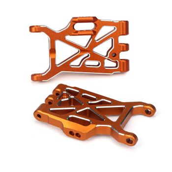 2 piezas brazos de suspensión inferior delanteros y traseros de aleación de aluminio mejorados para ZD Racing MT16 BX12