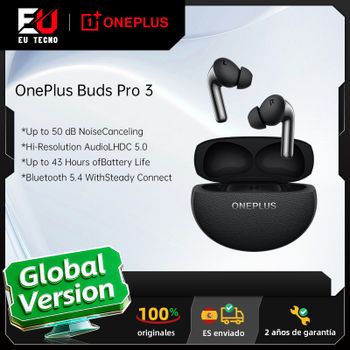 Versión Global OnePlus Buds Pro 3 Auricular de hasta 50dB Cancelación de Ruido Audio Espacial con Seguimiento de Cabeza Audio de Alta Resolución