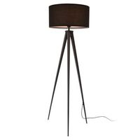 lampara de pie - tripode - faro - 3 patas - altura 153 cm - moderna - diseno - iluminacion interior - luz efectiva - negro - 1 x e27 - 60w luxpro