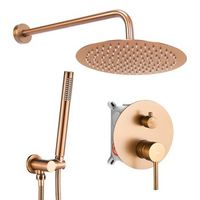 juego de ducha oculto rea lungo brush copper  box