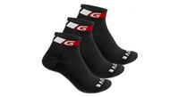 calcetines gripgrab classic de corte bajo  paquete de 3  negro