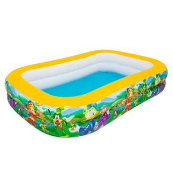 Piscina Hinchable Autoportante Infantil Bestway 262x175x51 Cm Diseño Mickey And The Roadster Racers Family Rápida Instalación