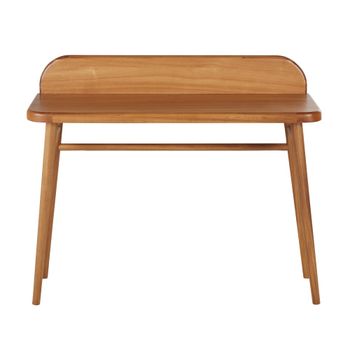 Consola escritorio de acacia con pasacables