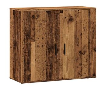 Vidaxl aparador madera de ingeniería madera envejecida 80x33x70 cm