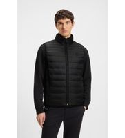 boss para hombre 50530966 chaleco oden negro 48 casual poliamida