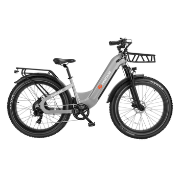 Bicicleta Eléctrica Freedare Eden, Con Cuadro Bajo, 48 V 20 Ah, Gris