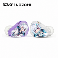 cvj nozomi auriculares in ear monitor 2dd1 driver magnetico planar hibrido 3 unidades hifi iem panel anime intercambiable conectores 35mm 44mm