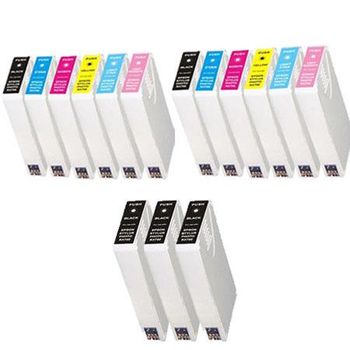 Compatible Multipack Epson T5591/6 2 Full Sets + 3 EXTRA Black Ink Cartridges (15 Pack)