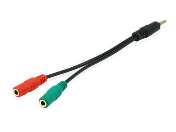 CABLE DUPLICADOR AUDIO JACK 3.5MM 1 MACHO A DOS HEMBRAS