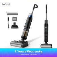 aspiradora y fregona inalambrica lefant ls200 para uso en seco y humedo 13000 pa limpieza de bordes succion automatica lavadora de suelos electrodomestico inteligente autolimpiante para el hogar
