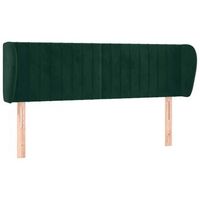 cabecero de terciopelo verde oscuro 147x23x7888 cm vidaxl