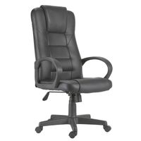 silla de escritorio adec direccion henry 64x64x118-126 cm  - negro