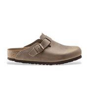 birkenstock para hombre 960811 zuecos de piel boston ajuste regular marron 38 plano ninguno casual