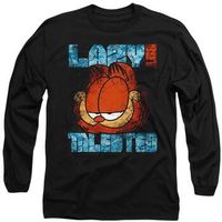 garfield camiseta manga larga lazy but talented para mujer