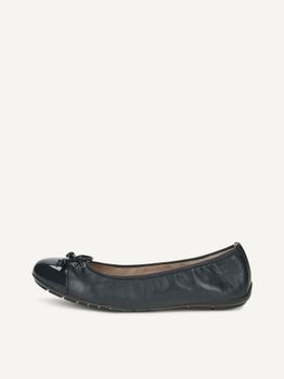CAPRICE Ballerina, blue, made of Leather and textile, Size 41