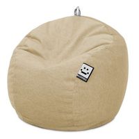 puff pelota terciopelo vintage beige unico