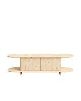 muebles de tv de madera de abeto en color beige 150cm