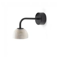 aplique de pared led absidiola mini alabastro 35w