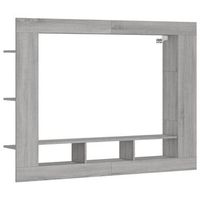 mueble tv  mueble de salon  armario tv madera de ingenieria gris sonoma 152x22x113 cm
