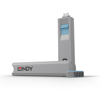 usb type c port blocker blue