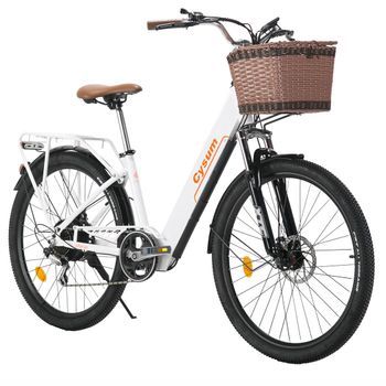 Cysum Cityrun Step-thru Bicicleta Urbana Eléctrica Con Motor De 250 W, Batería De 36 V Y 10 Ah