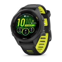 garmin forerunner 265s 42mm bisel y carcasa en negro con correa de silicona en negroamarillo