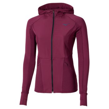 Mizuno Active Warmalite Hybrid Full Zip Camiseta De Running Mujeres-Lila