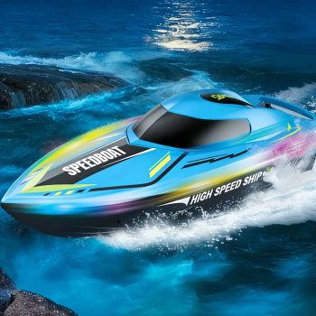 LH-C103 RTR 2.4G RC Boat High Speed 25KM/H Vehicles con Luz LED Modelos Juguetes