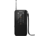 radio portatil - philips tar150900 01 w pilas aaa colgante fmam negro