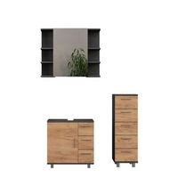 conjunto de muebles de bano ilias 3 partes con gabinete midi vicco