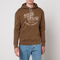 maison kitsune palais royal cotton-jersey hoodie - s