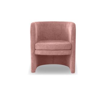 Sillón decorativo hebe color rosa