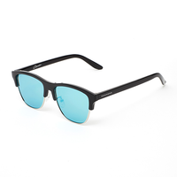 gafas de sol hawkers diamond black - blue chrome classic flat