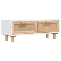 mesa de centro 40x80x30 cm madera tratada madera maciza de pino - blanco