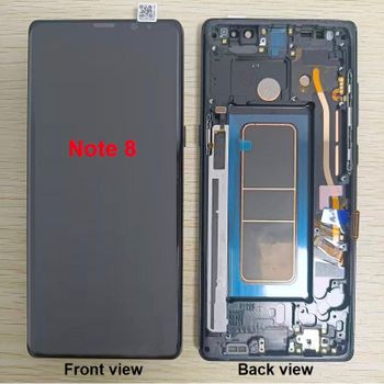 Pantalla LCD Incell para Samsung Galaxy Note 8 SM-N950F, ensamblaje de digitalizador de pantalla táctil con marco y botón lateral de repuesto N950U
