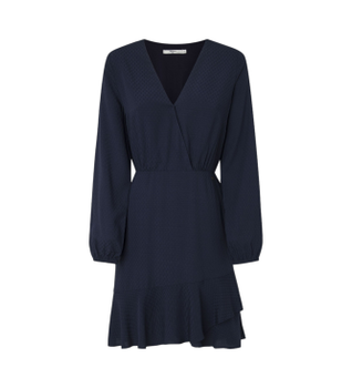 Pepe Jeans para mujer. PL953610 Vestido Kendall marino (XS), Casual, Viscosa, Manga larga
