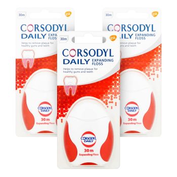 Corsodyl Daily Expanding Floss 30m x 3