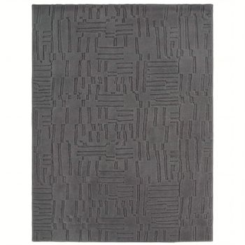 Alfombra moderna Tokko antracita 80x150 cm