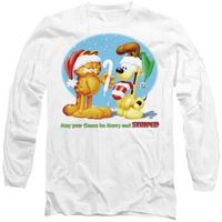 garfield camiseta manga larga merry and striped para hombre