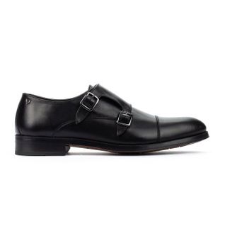 Martinelli para hombre. 1492-2632PYM Zapatos de piel Empire hebillas negro (45), 1 a 3cm, Casual, Clásico