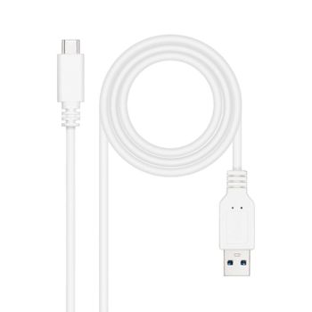 Nanocable Cable USB 3.1 a USB-C Macho/Macho 0.5m Blanco