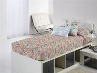 edredon ajustable svet zigzag multicolor juvenil canete