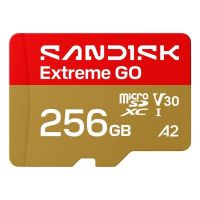 tarjeta microsd sandisk extreme go 256 gb uhs-i 240 mbs u3 v30 a2