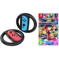 nintendo switch mario kart 8 deluxe  vs4794 joy-con racing wheels bundle red