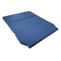 cama camper volkswagen transporter t6 - 3cm de grosor con hr 20kgm3 de sensacion suave - azul