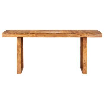 Mesa De Comedor De Madera Maciza De Acacia 180x90x75 Cm