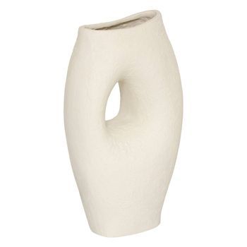 Jarrón Brea, 51 Cm De Altura, Blanco - Atmosphera Createur D'interieur