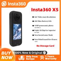 camara de accion insta360 x5 nueva version 8k 30fps lentes intercambiables triple chip de ia rendimiento en condiciones de baja luminosidad 185 minutos de duracion de bateria insta 360 x5