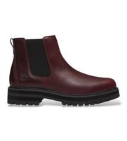 timberland para hombre tb0a5rrdeiw1 botines de piel chelsea britton drive granate 42 plano 1 a 3cm ninguno casual